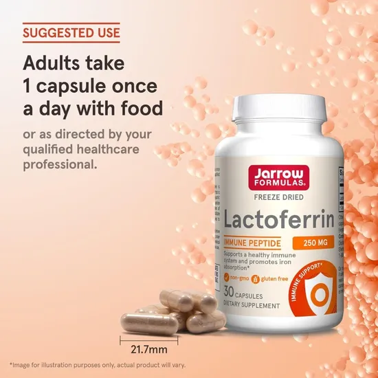 Jarrow Formulas Lactoferrin 250mg 30 Capsules
