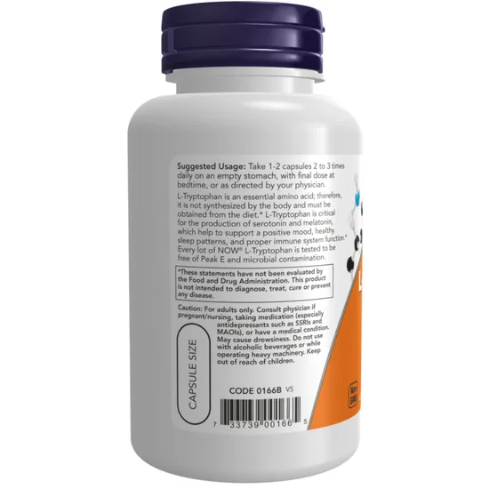 NOW Foods L-Tryptophan 500mg 120 Capsules