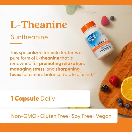 Doctor's Best L-Theanine With Suntheanine 150mg Vcaps 90