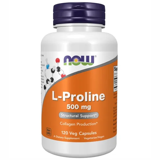 NOW Foods L-Proline 500mg 120 Capsules