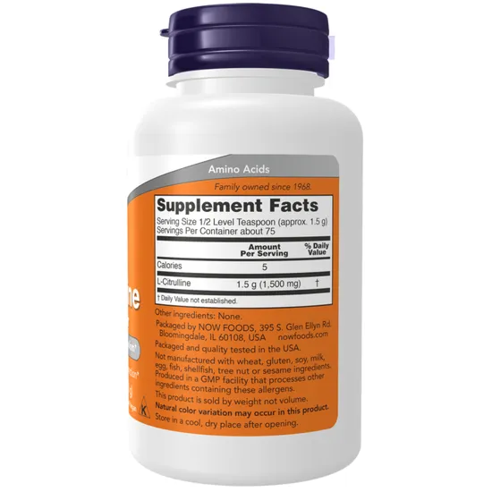 NOW Foods L-Citrulline Pure Powder 113g