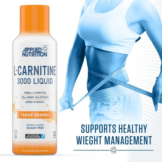 Applied Nutrition L-Carnitine Liquid 3000 Tangy Orange 480ml