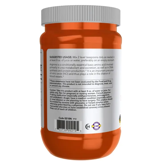 NOW Foods L-Arginine Pure Powder 454g