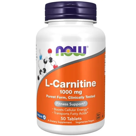 NOW Foods L-Carnitine 1000mg 50 Tablets