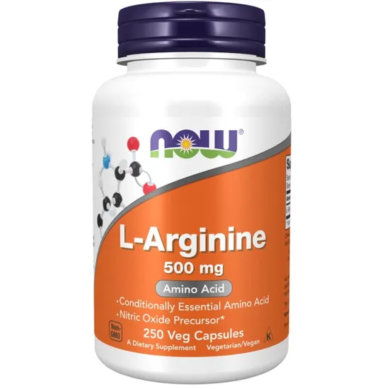 NOW Foods L-Arginine 500mg Capsules 100 Capsules