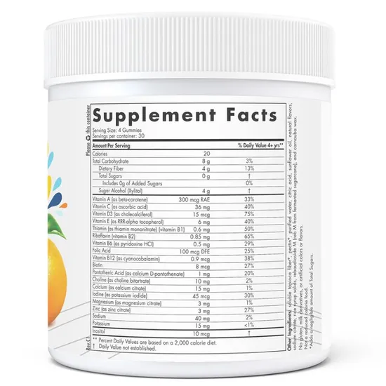 Nordic Naturals Kids Multi Zero Sugar Orange Lemon Gummies 120 Gummies