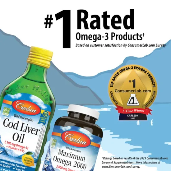 Carlson Labs Kid's The Very Finest Fish Oil 800mg Natural Orange 200ml