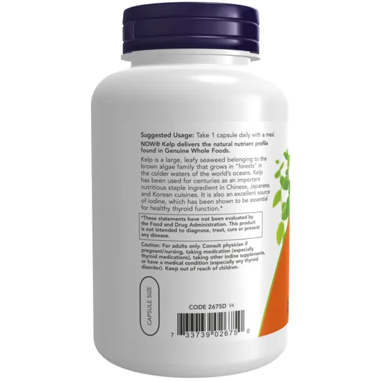 NOW Foods Kelp 325mcg Capsules 250 Capsules