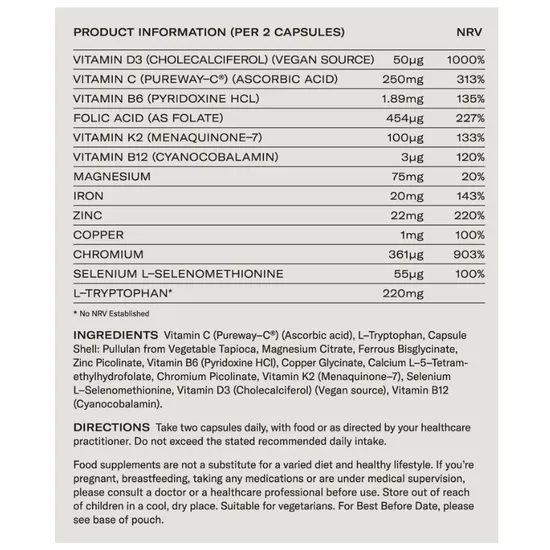 SOW Minerals Immune & Serene Capsules 60 Capsules