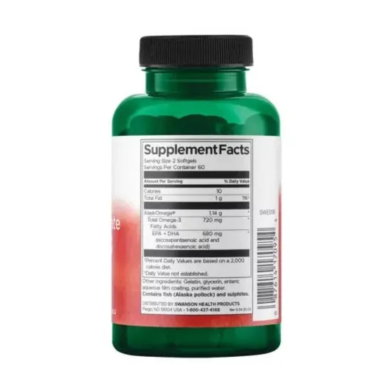 Swanson High Concentrate Omega- Softgels 3 Softgels