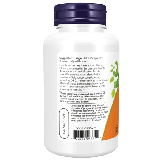 NOW Foods Hawthorn Berry 540mg Capsules 100 Capsules