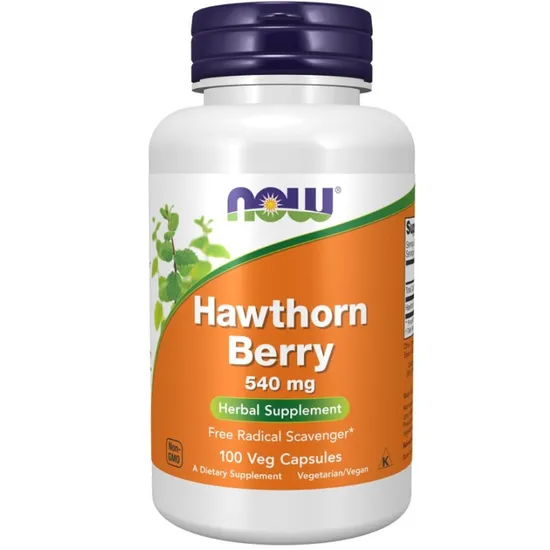 NOW Foods Hawthorn Berry 540mg Capsules 100 Capsules