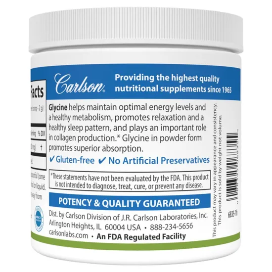 Carlson Labs Glycine Amino Acid Powder 100g