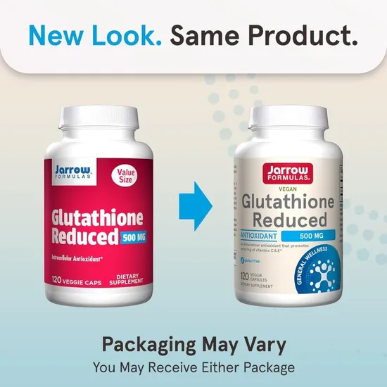 Jarrow Formulas Glutathione Reduced 500 mg | 120 Veg Caps