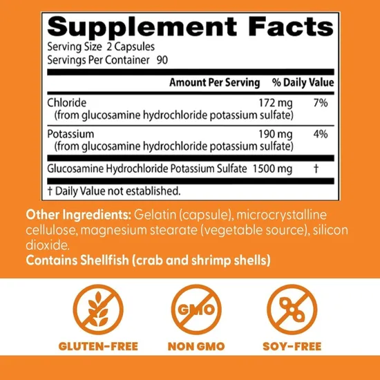 Doctor's Best Glucosamine Sulphate 750mg - 180 Capsules