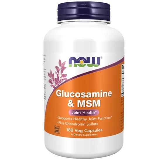 NOW Foods Glucosamine & MSM Capsules 180 Capsules