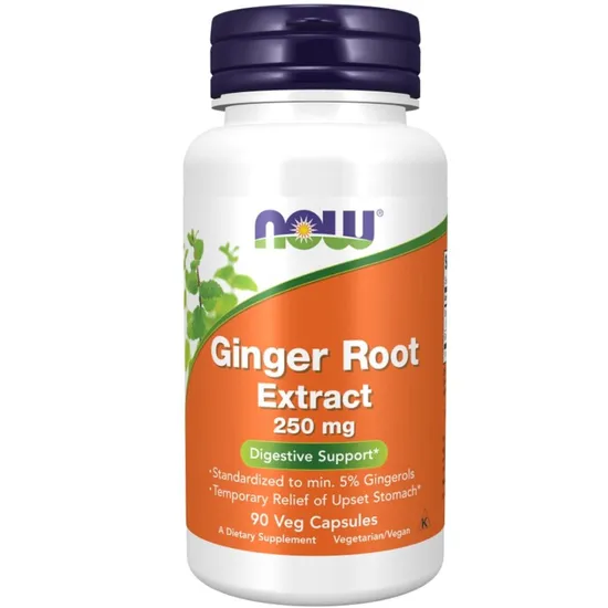 NOW Foods Ginger Root Extract 250mg 90 Capsules