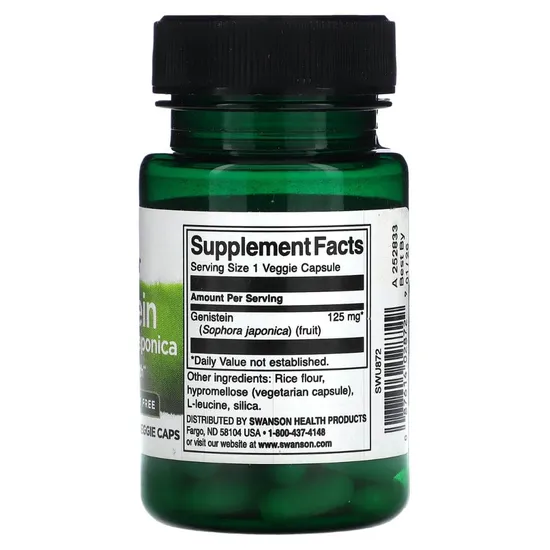Swanson Genistein From Sophora Japonica Capsules 125mg - 60 Capsules