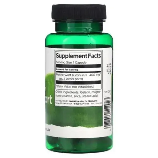 Swanson Full Spectrum Motherwort 400mg Capsules 60 Capsules