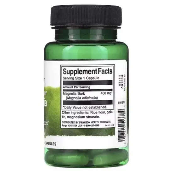 Swanson Full Spectrum Magnolia Bark 400mg Capsules 60 Capsules