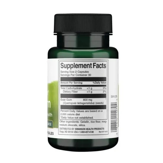 Swanson Full Spectrum Guar Gum 400mg Capsules 60 Capsules