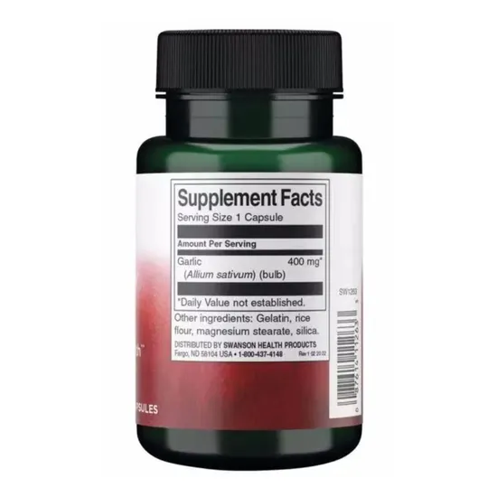 Swanson Full Spectrum Garlic 400mg 60 Capsules