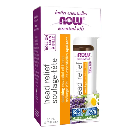NOW Foods Essential Oil Head Relief Blend Roll-On 10ml