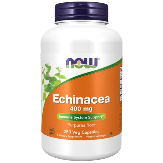NOW Foods Echinacea 400mg Capsules 250 Capsules