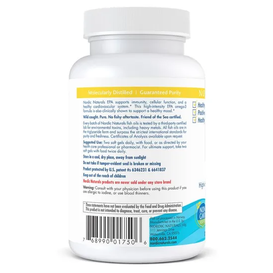 Nordic Naturals EPA 1210mg Lemon 60 Softgels