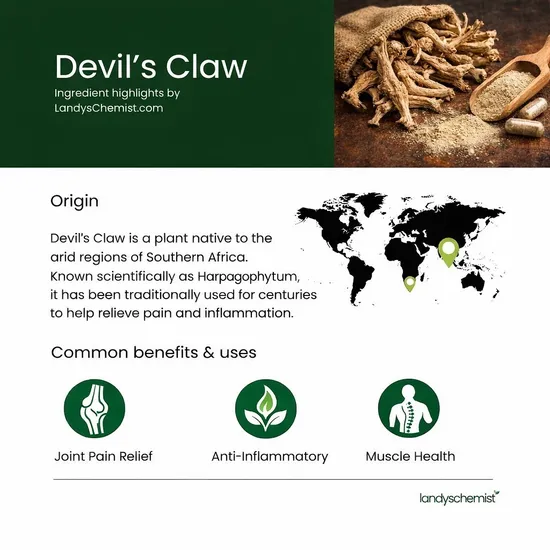 Swanson Devil's Claw 500mg Capsules 100 Capsules