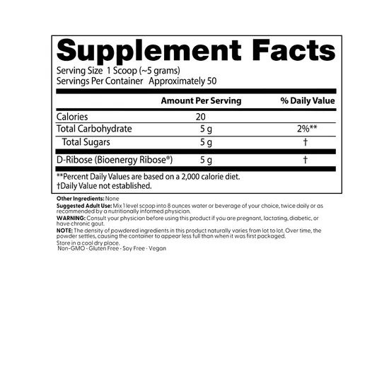 Doctor's Best D-Ribose Powder 250g