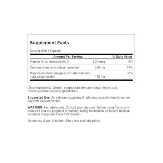 Swanson Coral Calcium Complex Capsules 90 Capsules