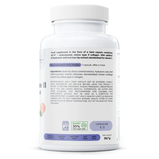 Osavi Collagen Type II With Hyaluronic Acid 60 Capsules