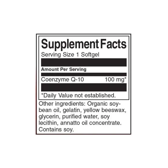 Swanson CoQ-10 100mg 100 Softgels