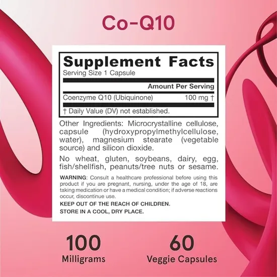 Jarrow Formulas CoQ-10 100mg Capsules - 60 Capsules