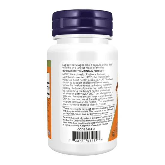 NOW Foods Clinical Heart Health Probiotic 60 Capsules