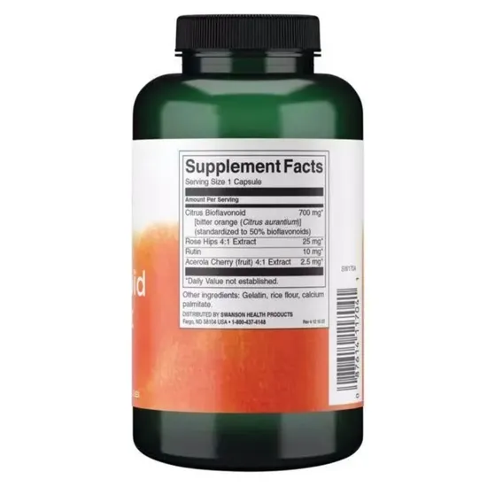 Swanson Citrus Bioflavonoid Complex Capsules 250 Capsules