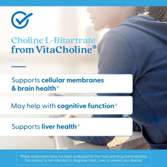 Doctor's Best Choline L-Bitartrate 550mg Capsules 60 Capsules