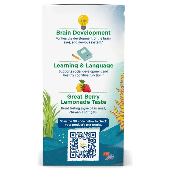 Nordic Naturals Children's DHA Vegetarian 375mg Berry Lemonade Chewables 120
