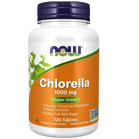 NOW Foods Chlorella 1000mg 60 Tablets