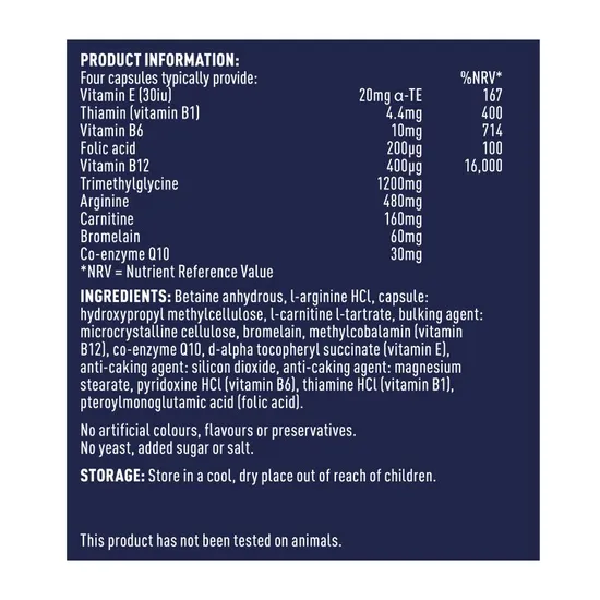 Higher Nature Cardio Heart Nutrients Vegetable Capsules 120 Capsules