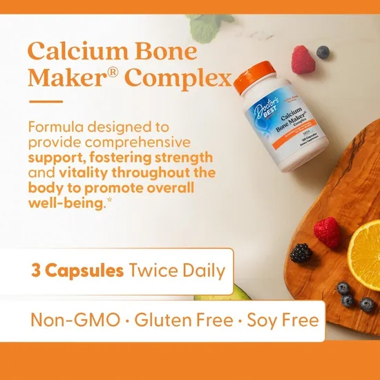 Doctor's Best Calcium Bone Maker Complex With MCHCal 180 Capsules