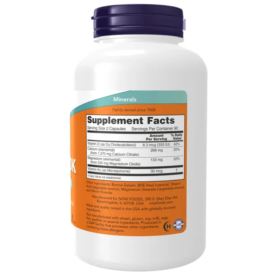 NOW Foods Cal-Mag DK Capsules 180 Capsules