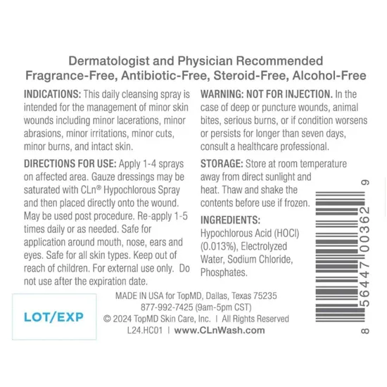 CLn Skin Care CLn Hypochlorous Spray 89ml