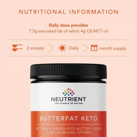 Neutrient Butterfat KETO MCT Powder 350g