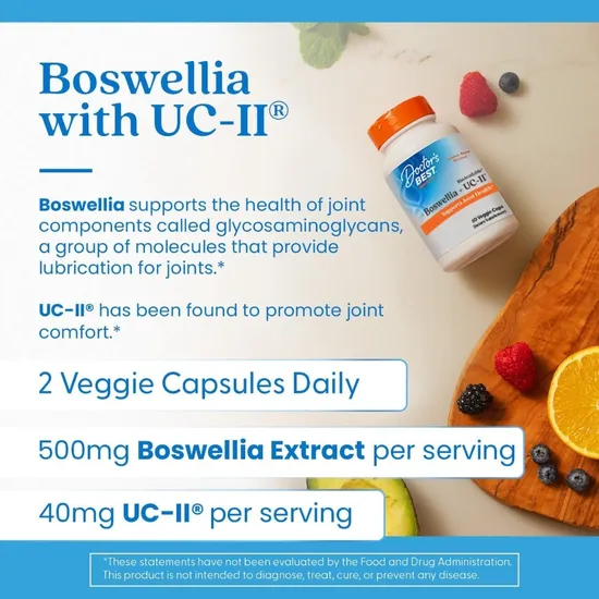 Doctor's Best Boswellia With UC-II 60 Capsules