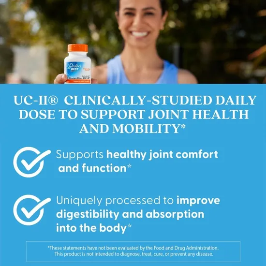 Doctor's Best Boswellia With UC-II 60 Capsules