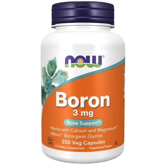 NOW Foods Boron 3mg Capsules 250 Capsules