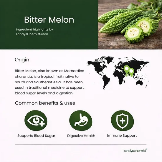 Swanson Bitter Melon 500mg Capsules 60 Capsules