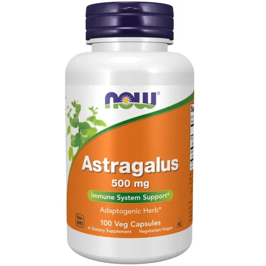 NOW Foods Astragalus 500mg Capsules 100 Capsules